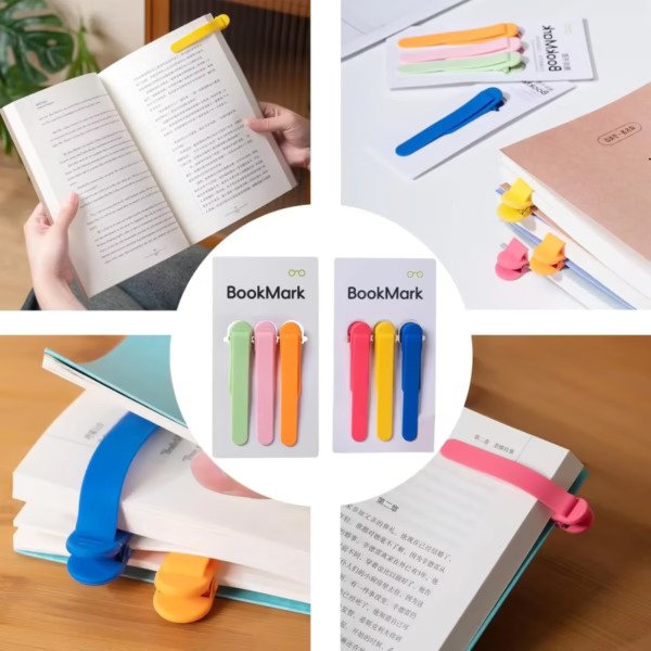 6 PCs । Silicone Book Mark । CN-53